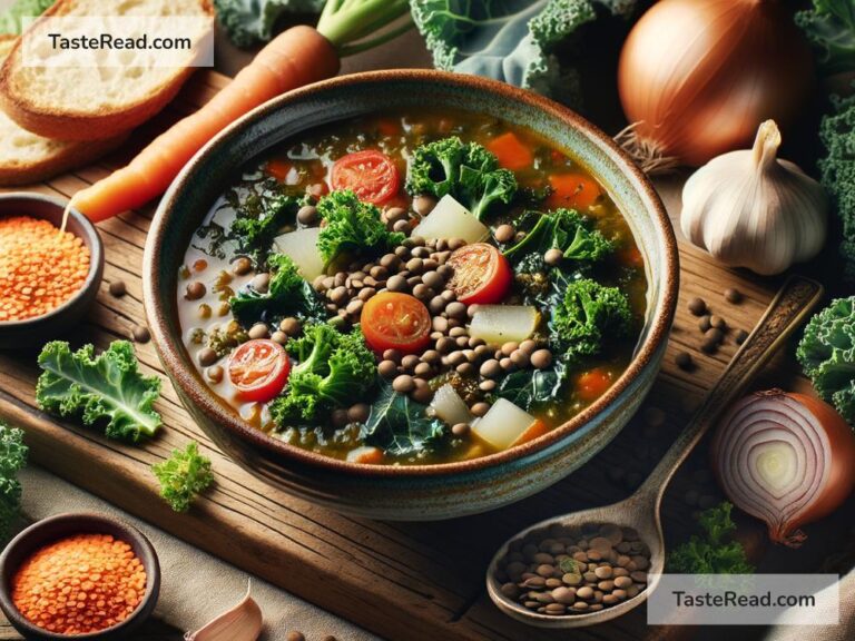How to create hearty lentil and kale soup