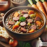 How to create hearty lentil and sausage stew