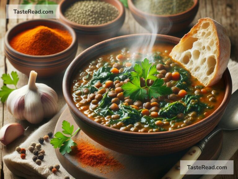 How to create hearty lentil and spinach stew