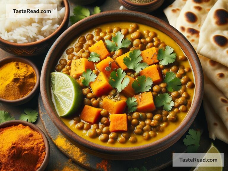 How to create hearty lentil and sweet potato curry