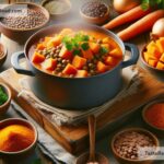 How to create hearty sweet potato and lentil stew