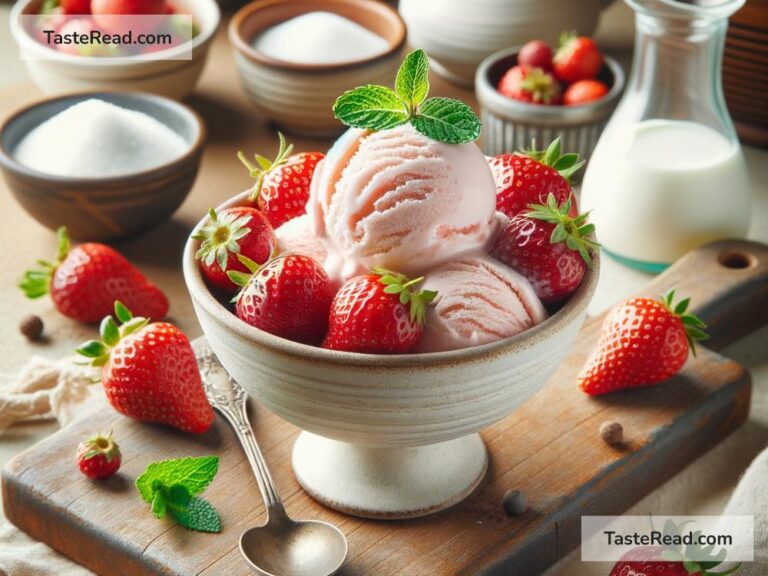 how to create homemade strawberry ice cream