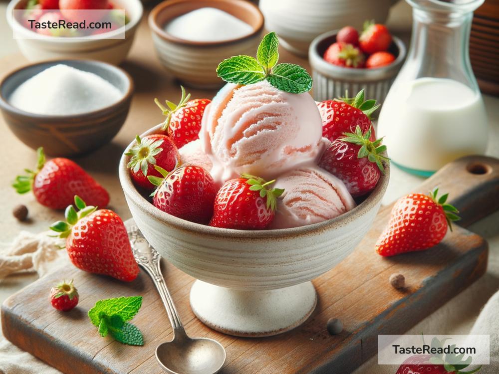 how to create homemade strawberry ice cream