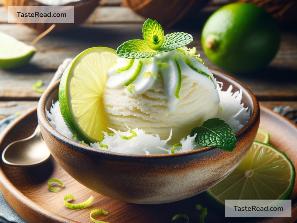 How to create refreshing coconut lime sorbet