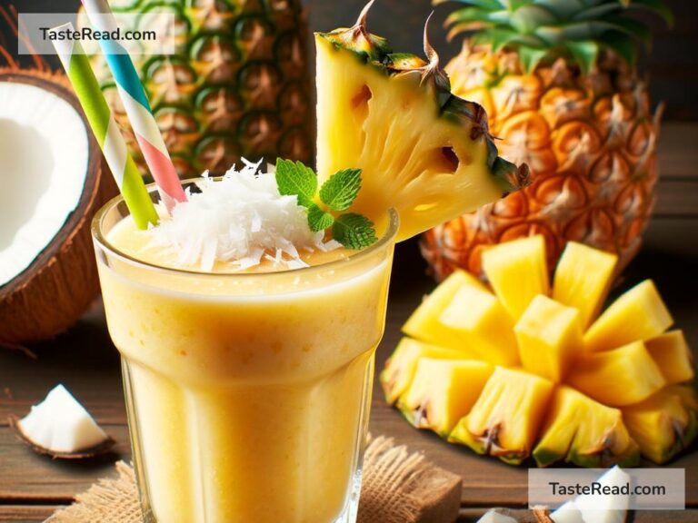 How to create refreshing coconut pineapple smoothie