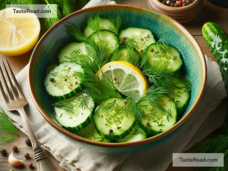 How to create refreshing cucumber and dill salad