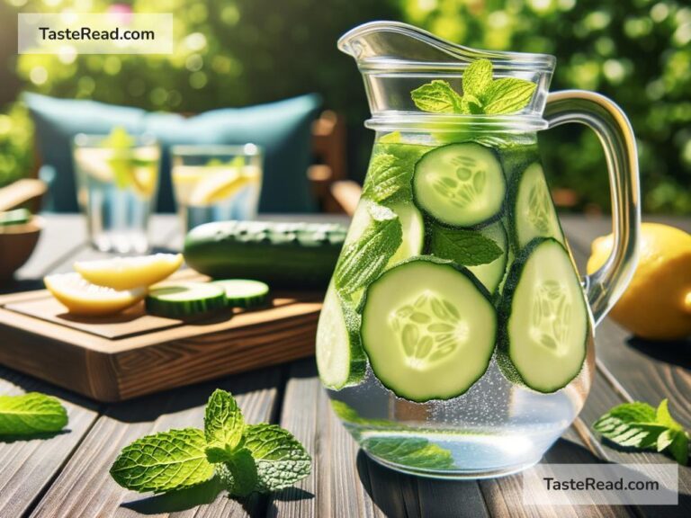 How to create refreshing cucumber and mint water infusion