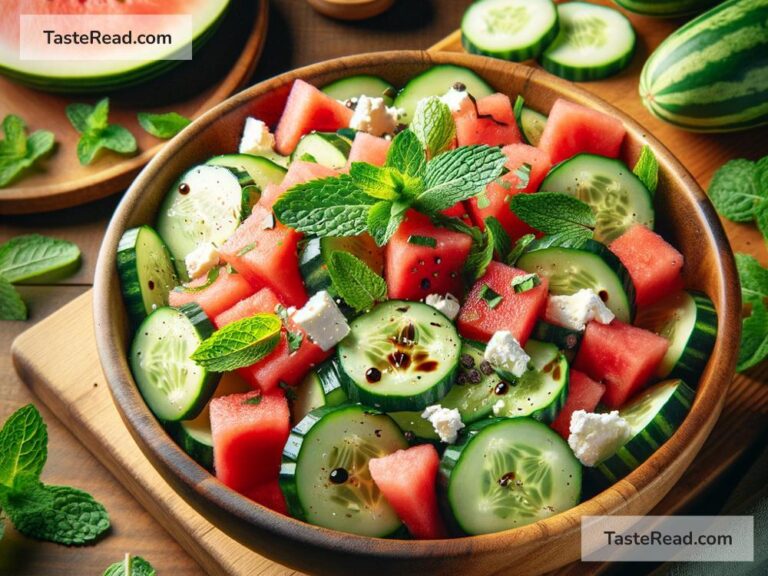 How to create refreshing cucumber and watermelon salad