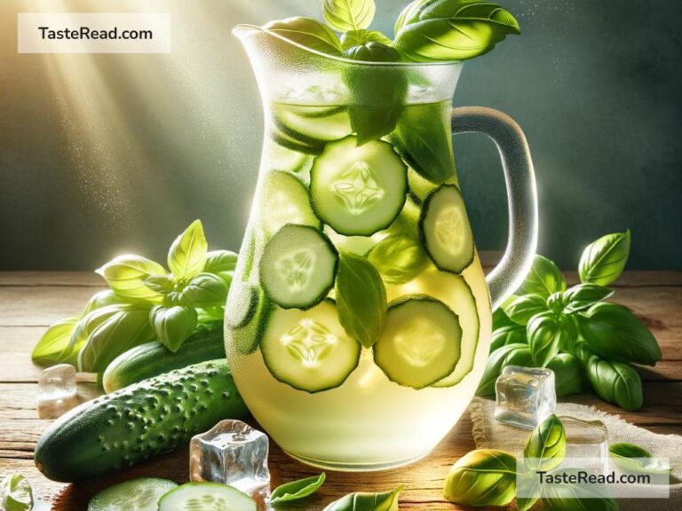 How to create refreshing cucumber basil iced tea