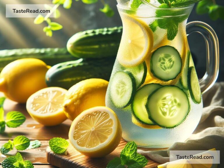 How to create refreshing lemon cucumber water
