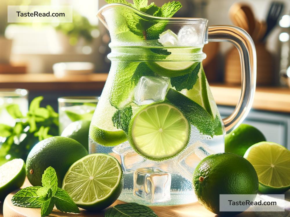 How to create refreshing lime and mint iced water