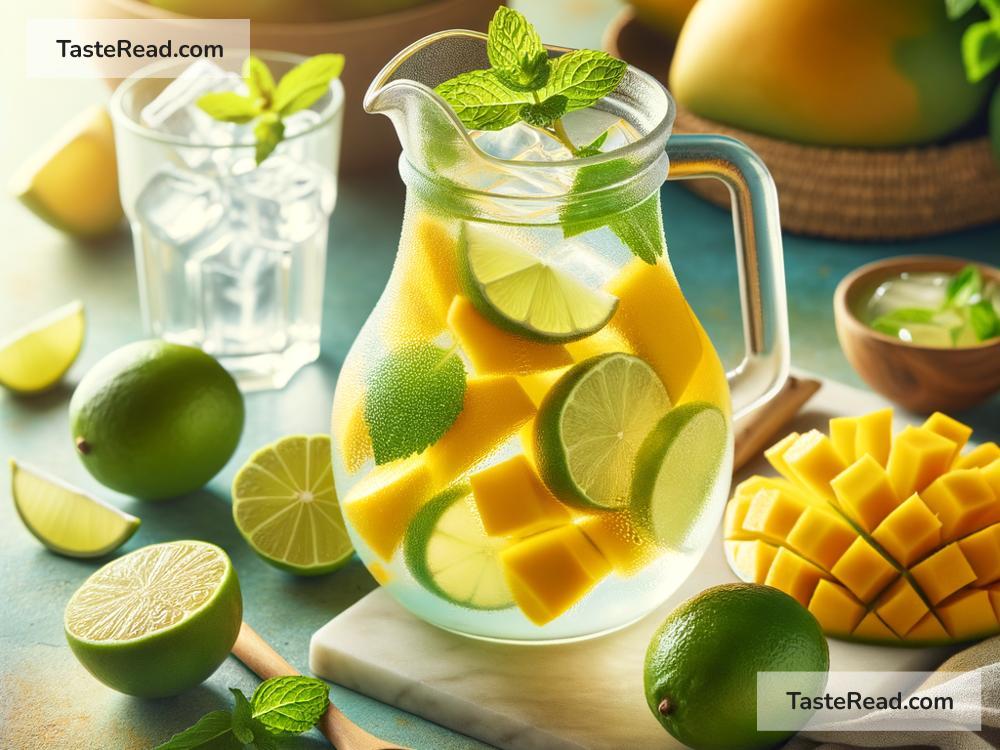 How to create refreshing mango lime agua fresca