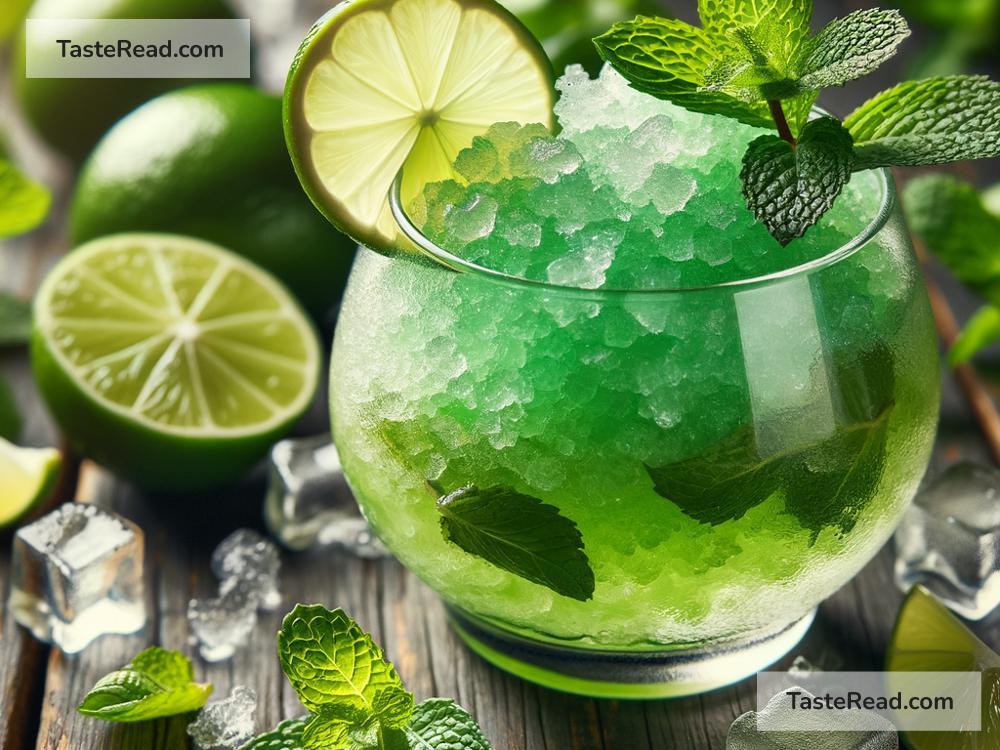 How to create refreshing mint lime granita