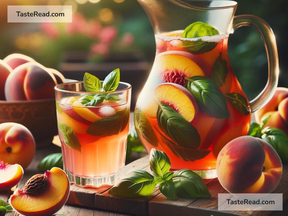How to create refreshing peach and basil sangria