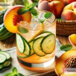 How to create refreshing peach cucumber cooler