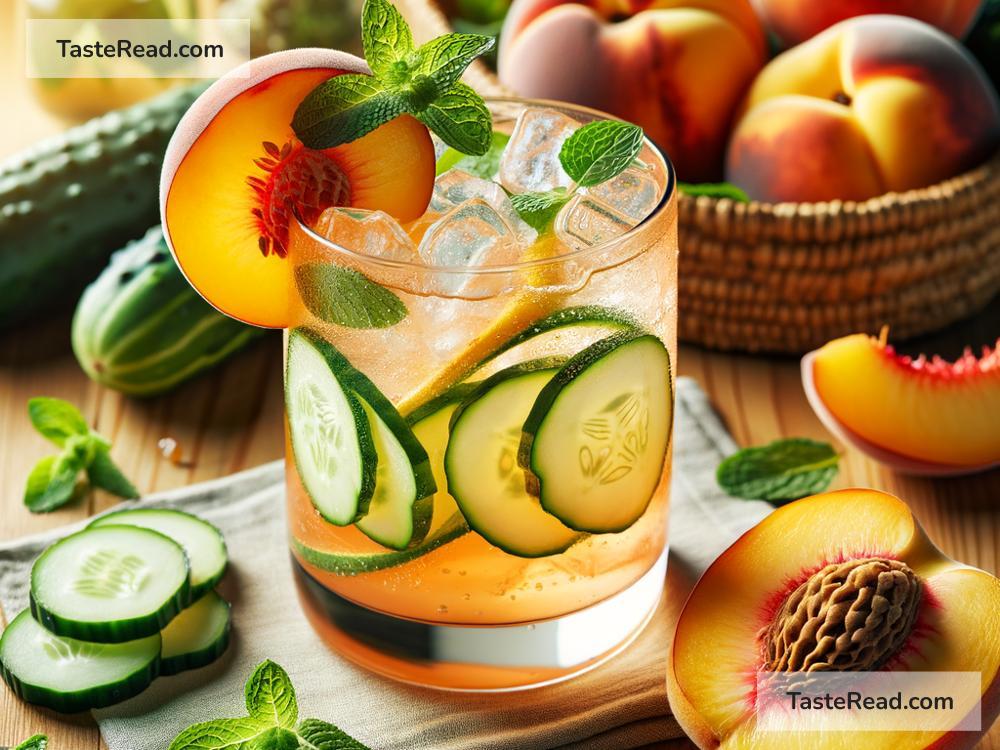 How to create refreshing peach cucumber cooler