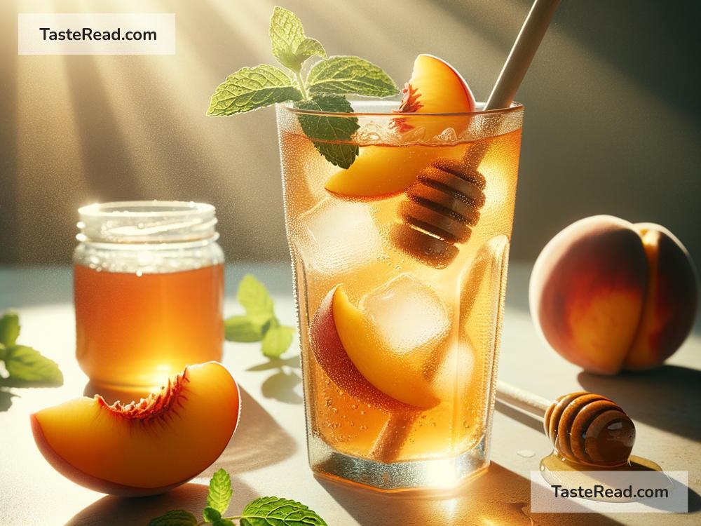 How to create refreshing peach honey iced tea