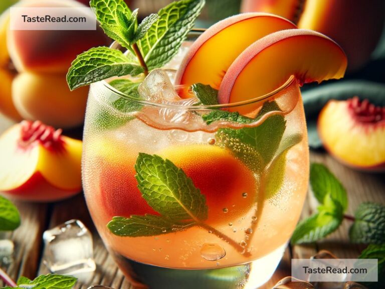 How to create refreshing peach mint mocktail