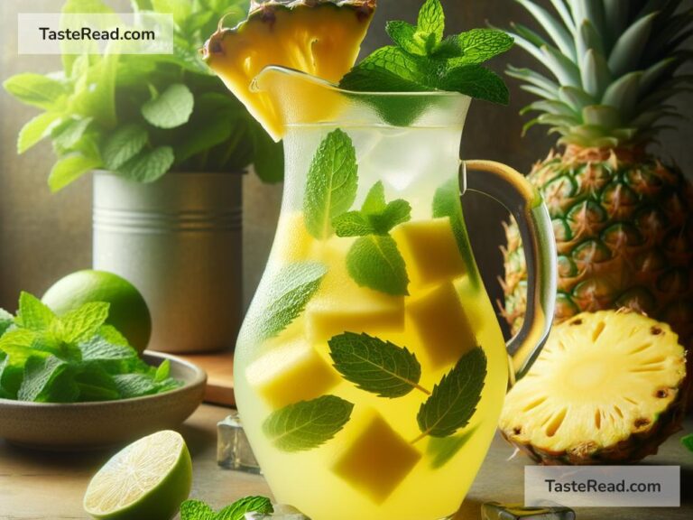 How to create refreshing pineapple mint agua fresca