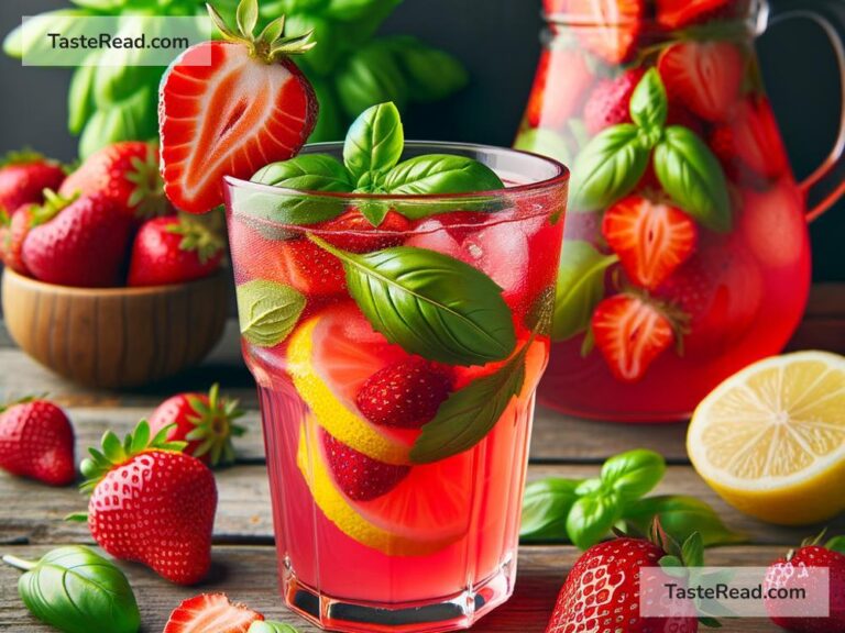 How to create refreshing strawberry basil lemonade