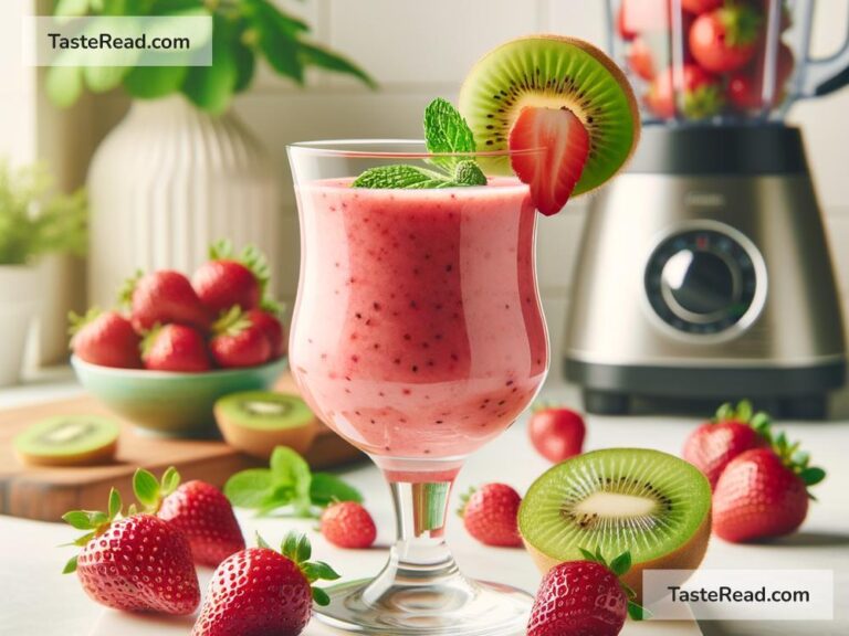 How to create refreshing strawberry kiwi smoothie