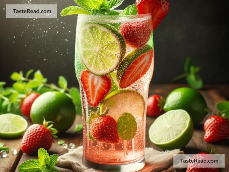 How to create refreshing strawberry lime spritzer