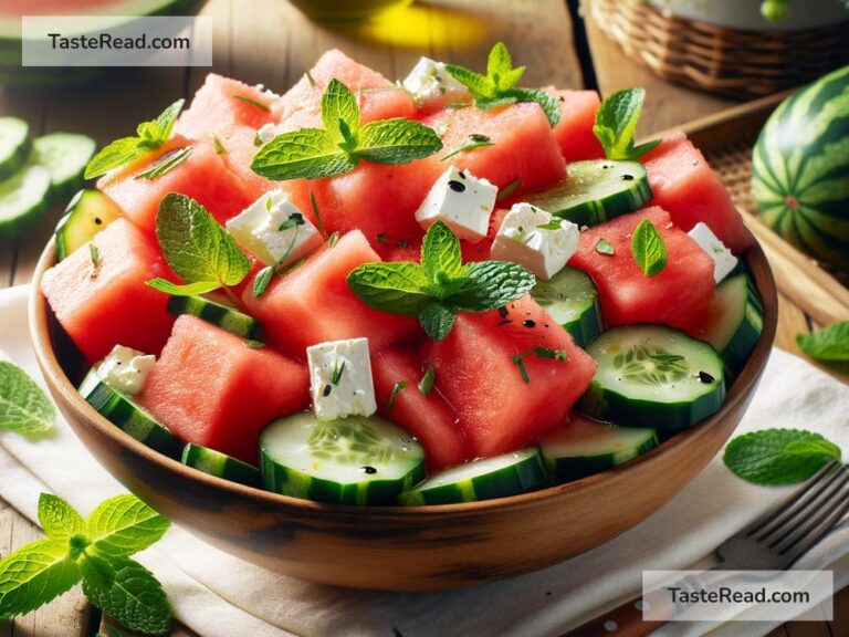 How to create refreshing watermelon and cucumber salad
