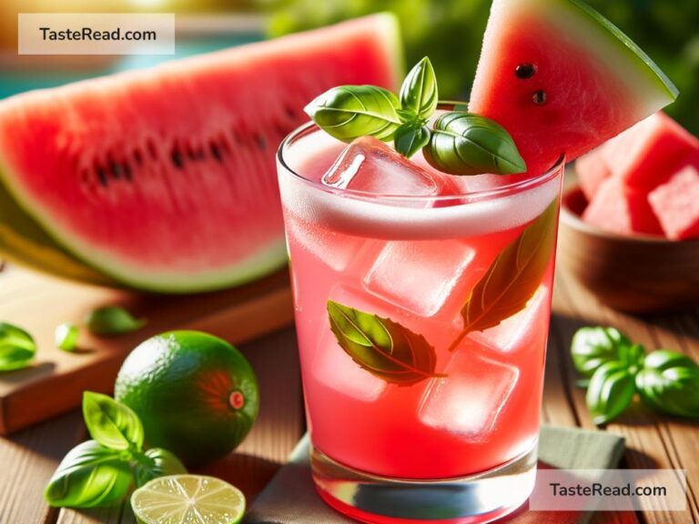 How to create refreshing watermelon basil cooler