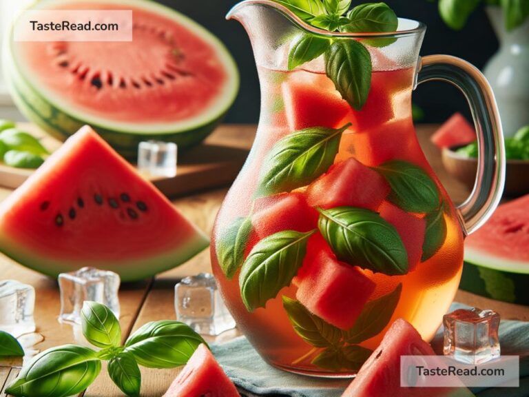 How to create refreshing watermelon basil iced tea