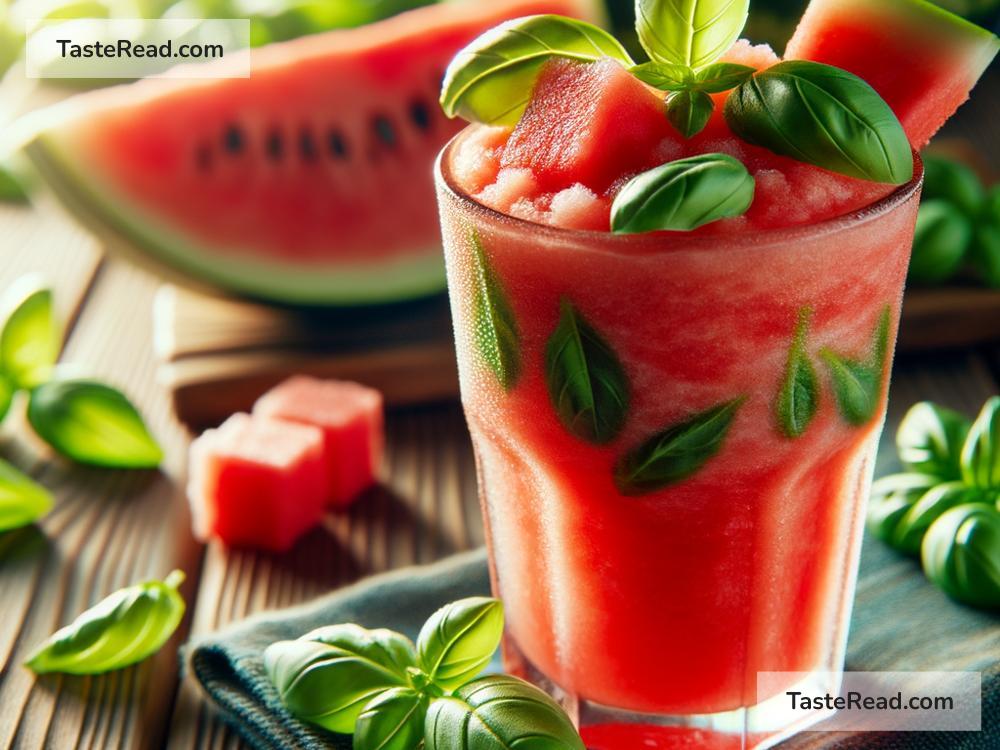 How to create refreshing watermelon basil slush