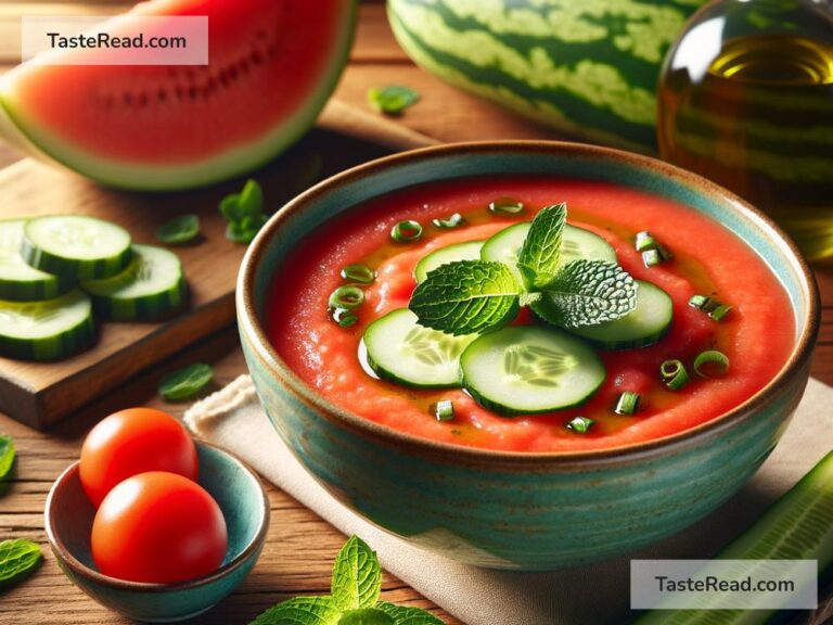 How to create refreshing watermelon cucumber gazpacho