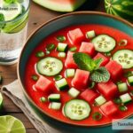 How to create refreshing watermelon cucumber gazpacho
