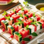 How to create refreshing watermelon feta skewers