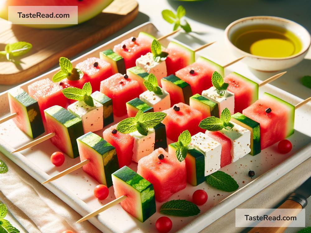 How to create refreshing watermelon feta skewers