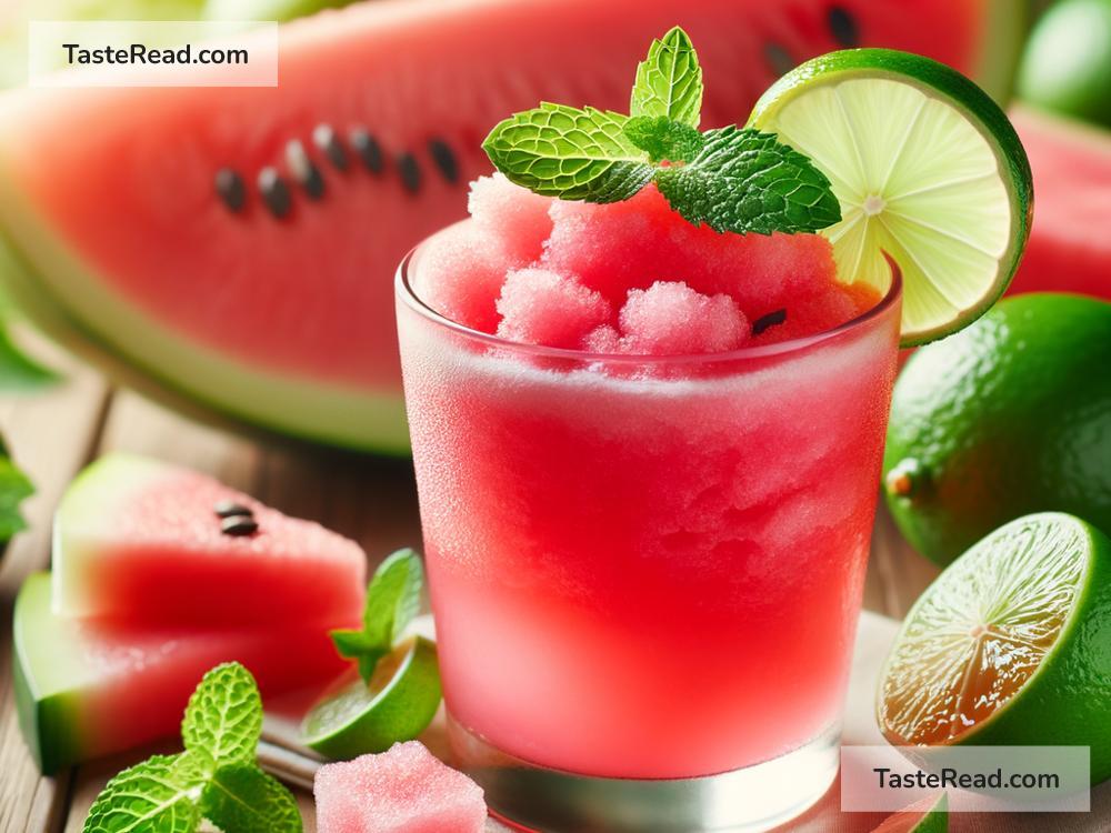 How to create refreshing watermelon lime granita