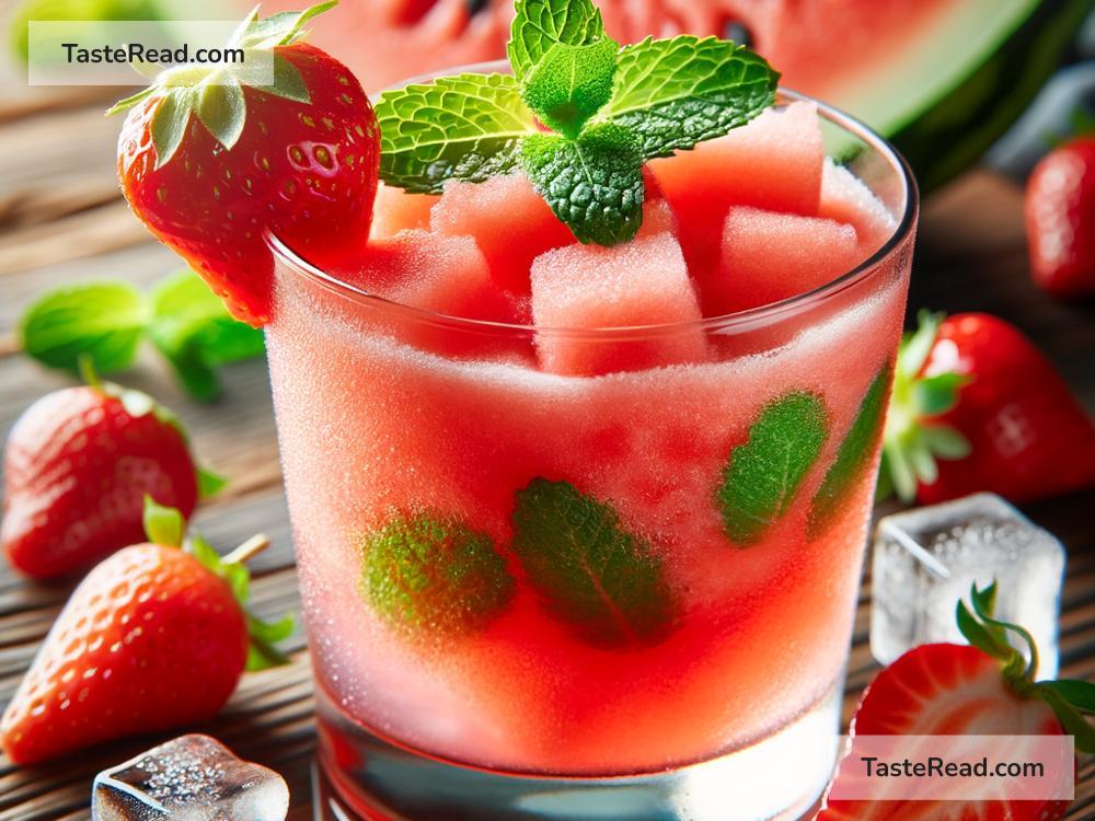 How to create refreshing watermelon strawberry slush