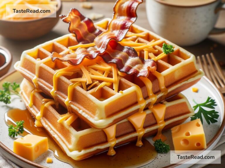 How to create savory bacon and cheddar waffles