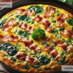 How to create savory bacon and spinach frittata