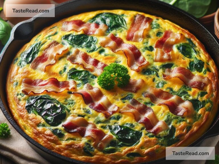 How to create savory bacon and spinach frittata