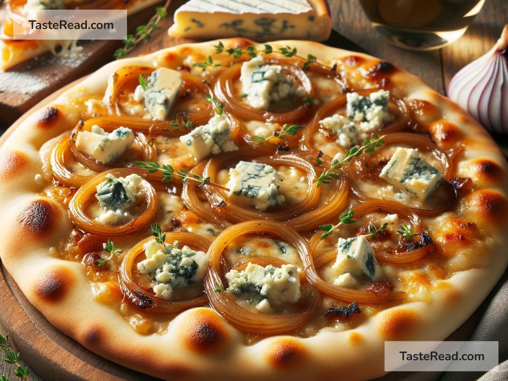 How to create savory caramelized onion and blue cheese flatbread