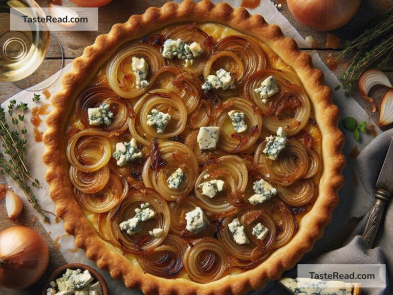 How to create savory caramelized onion and blue cheese tart