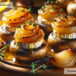 How to create savory caramelized onion and brie stuffed mushrooms
