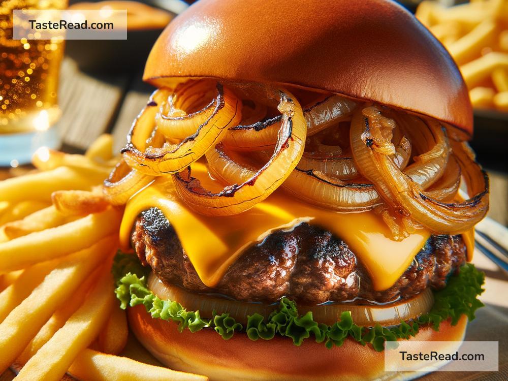 How to create savory caramelized onion and cheddar burgers