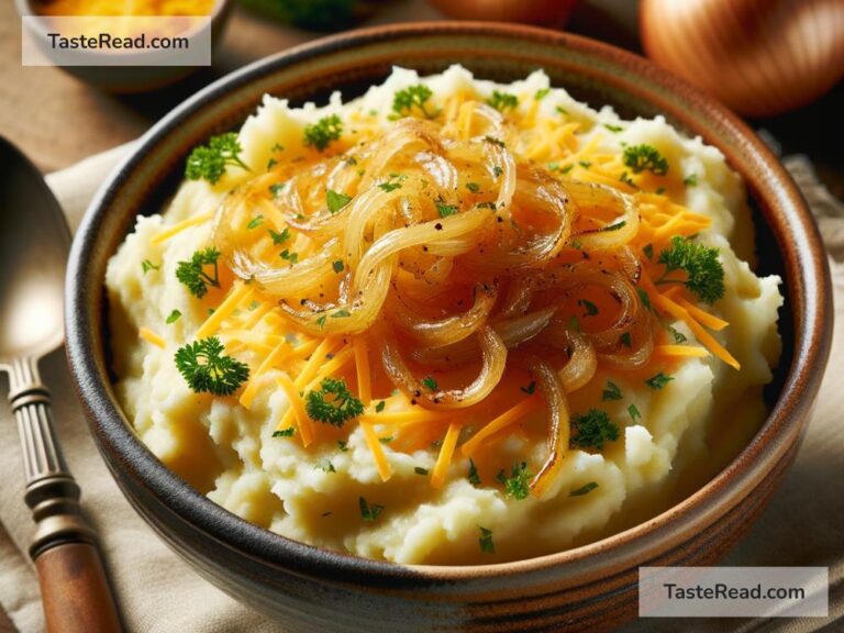 How to create savory caramelized onion and cheddar mashed potatoes