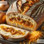 How to create savory caramelized onion and cheddar stuffed bread
