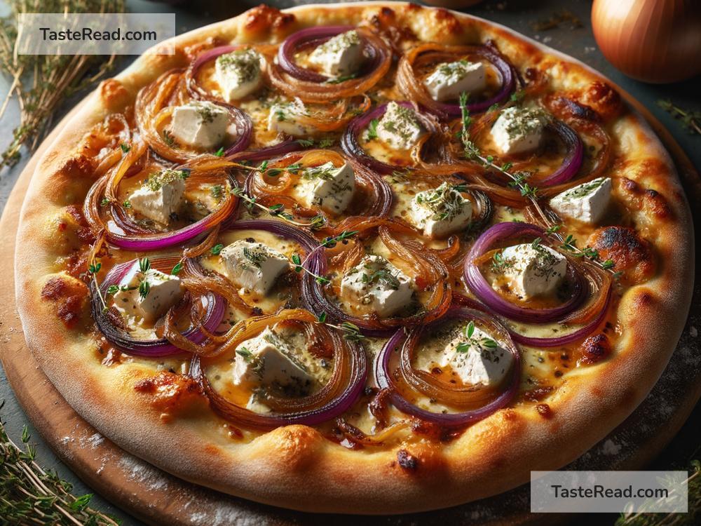 How to create savory caramelized onion and goat cheese pizza