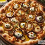 How to create savory caramelized onion and mozzarella flatbread