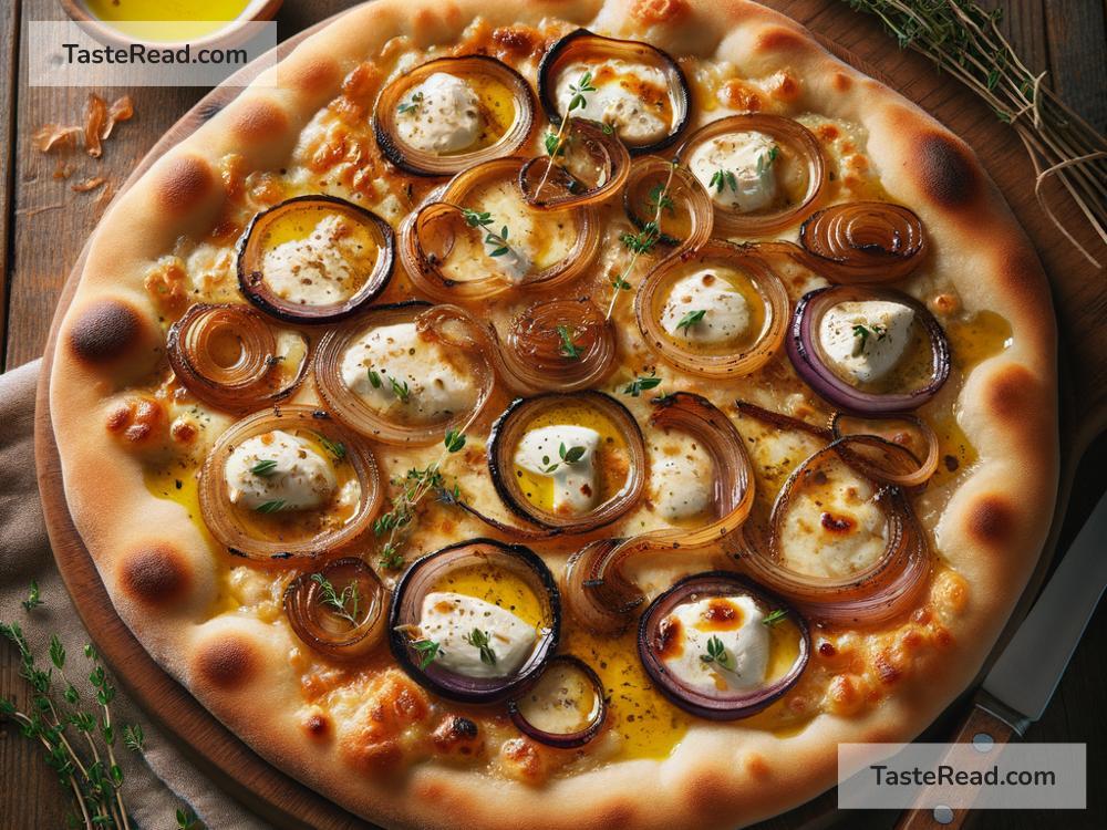 How to create savory caramelized onion and mozzarella flatbread