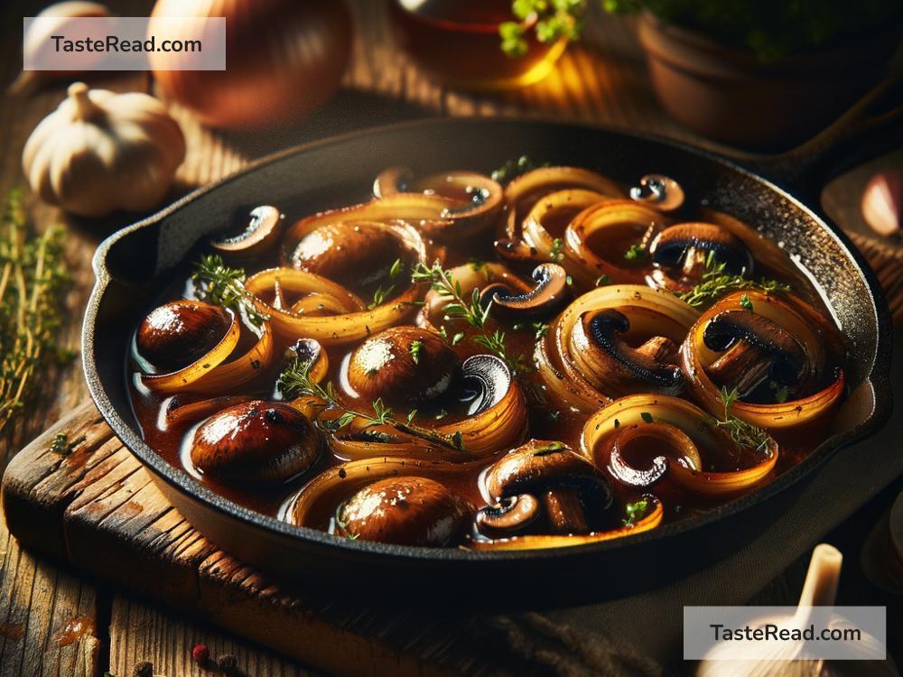 How to create savory caramelized onion and mushroom sauce