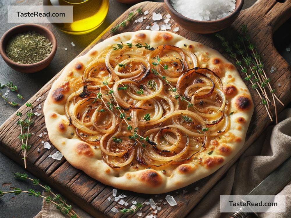 How to create savory caramelized onion and thyme flatbread